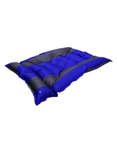 Camping seating, 210x120 cm, foam yarn, blue with gray