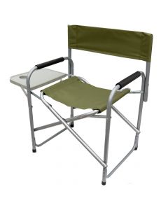 Camping chairs, with bottle holders, green
