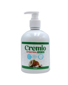 Sapun i lëngshëm antibakterial për duart, Cremio, plastikë, 500 ml, e bardhë, 1 copë