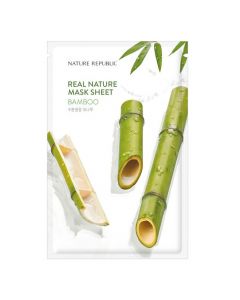 Maskë hidratuese për fytyrën, Bamboo, Nature Republic, mikrofibër, 23 g, e gjelbër, 1 copë