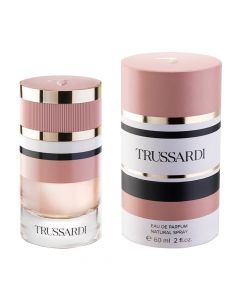 Eau de parfum (EDP) for women, Trussardi, glass, 60 ml, pink and gold, 1 piece