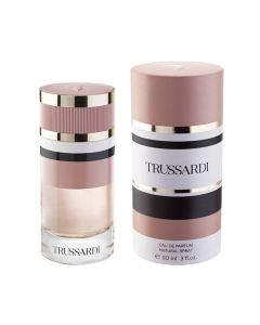 Eau de parfum (EDP) for women, Trussardi, glass, 100 ml, pink and gold, 1 piece