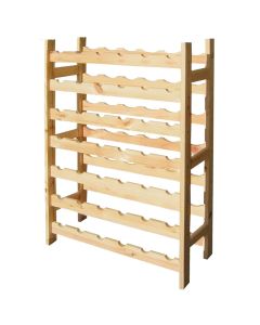 Wooden wine bottle holder, wood, 63x27x120 cm, natural, 1 piece