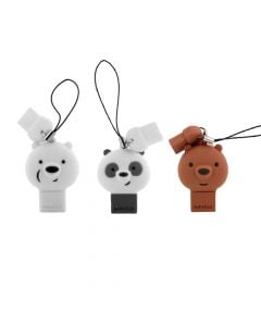USB flash, We Bare Bears, Miniso, plastic and metal, 5 cm, mixed, 32 gb, 1 piece