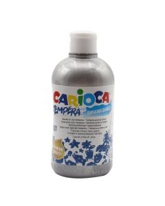 Bojë tempera për fëmijë, Carioca, plastikë, 500 ml, argjend, 1 copë