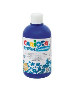 Bojë tempera për fëmijë, Carioca, plastikë, 500 ml, blu, 1 copë