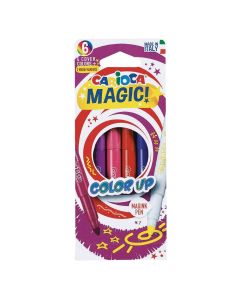 Markera me ngjyra për fëmijë, Carioca, plastikë, 18x7x1.2 cm, mikse, 6 copë
