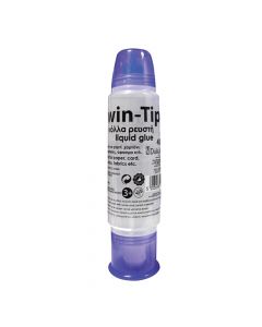 Ngjitës transparent i lëngshëm, Twin-Tip, Luna, Diakakis, plastikë, 45 ml, e bardhë dhe lejla, 1 copë