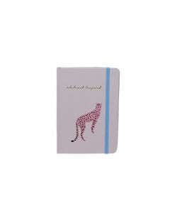 Bllok shënimesh me llastik, Safari Series, Miniso, karton dhe letër, 12.2x12.4 cm, rozë, 1 copë
