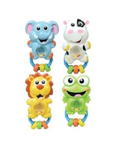 Rattle toy for babies, Cangaroo, plastic, 19x4x14 cm, miscellaneous, 1 piece