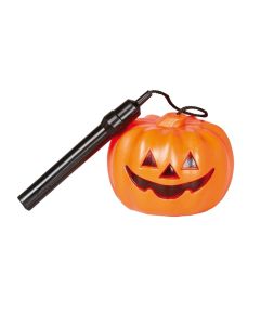 Fener në formë kungulli, plastikë, 10 cm, portokalli, 1 copë