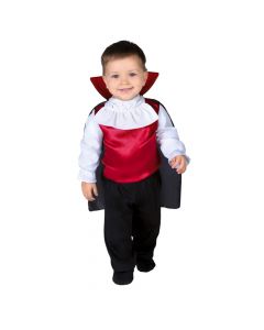 Baby Dracula costume, 6-12 month, red, black