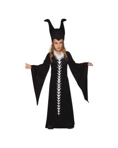Kostum për fëmijë, Maleficent, 7-9 vjec, e zezë, bardhë