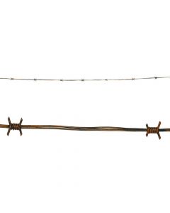 Fake barbed wire, plastic, 250 cm, brown, 1 piece
