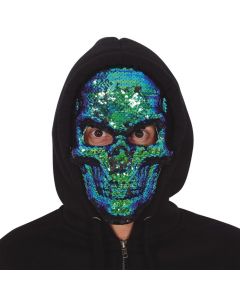 Maskë Halloween me kafkë me temina, plastik, jeshile