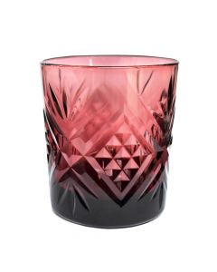 Whisky glass, Broadway, glass, lilac, Ø8 xH9 cm, 30 cl
