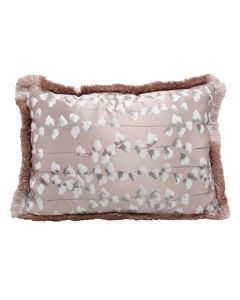 Jastek dekorues, poliestër, kafe, 35 x 50 cm