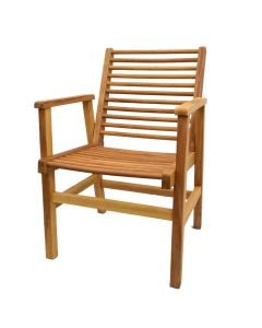 Armchairs, round rosettes, beech wood, natural, 50.5x50xH88 cm
