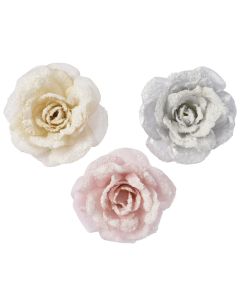 Decorative flowers, polyester, different colors, Dia. 12 x 12-H5 cm