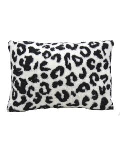 Jastëk dekorues, poliestër, natyrale + zezë, 35x50 cm