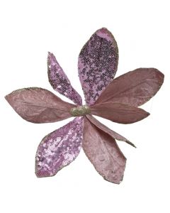 Lule dekoruese, rozë/argjendi, Ø28 cm