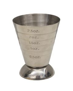 Alcoholic measure, inox 304, different colors, 4.5x7.5 cm / 75ml