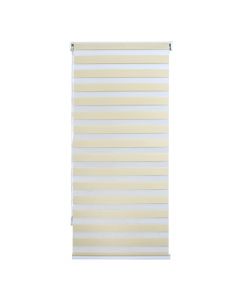 Zebra roll, polyester / plastic frame, beige, 80x175 cm