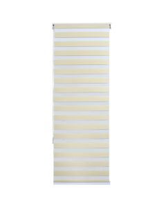 Zebra roll, polyester / plastic frame, beige, 80x240 cm