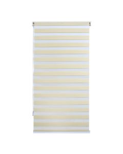 Zebra roll, polyester / plastic frame, beige, 91x175 cm