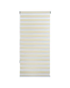 Zebra roll, polyester / plastic frame, beige, 100x220 cm