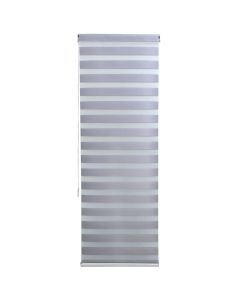 Grilë zebra, poliestër / kasë plastike, gri, 80x240 cm