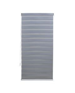 Grilë zebra, poliestër / kasë plastike, gri, 80x175 cm
