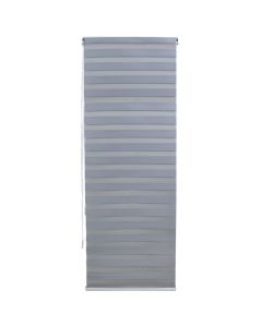 Zebra roll, polyester / plastic frame, grey, 91x240 cm