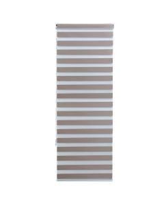 Zebra roll, polyester / plastic frame, brown, 80x240 cm