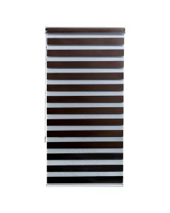 Grilë zebra, poliestër / kasë plastike, e zezë, 100x220 cm