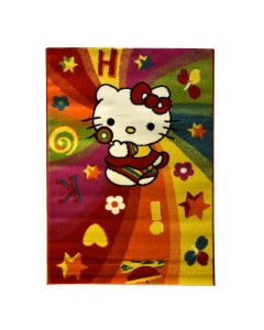 Tapet për fëmijë, personazh Hello Kitty, frize, ngjyra të ndryshme, 100x150 cm