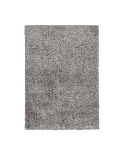 Rug shaggy Boston, 70% synthetic yarn / 30 jute, light grey, 60x110 cm
