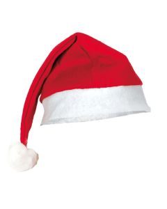 Kapuç Krishtlindje për femije, poliestër, e kuqe/e bardhë, 25x34 cm