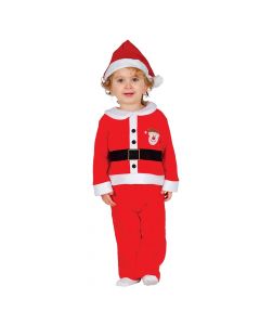 Kostum Krishtlindje për bebe, poliestër, e kuqe/e bardhë, mosha 12-18 muajsh