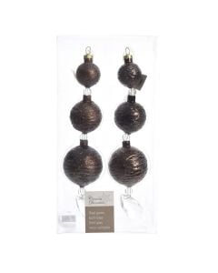 Decorative range, plastic, chocolate brown, dia5x18cm