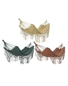 Hammock ,55 % cotton- 45% polyester,assorted,100-290-H3 cm