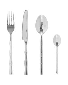 Cultery set, steinless steel, silver, (pk24)