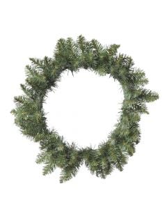 Decorative wreath, plastic, green, dia. 45 cm