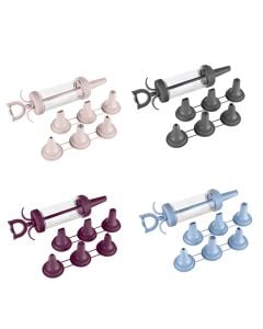 Shiringë kremi mbushës për ëmbëlsira me 6 koka Millenium, PP,Ngjyra të ndryshme, 13x23x4.5 cm