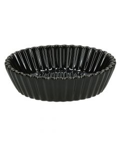 Set of large bowls shaped cake Mignion (PK 6), porcelain, black, Dia.10x2.5 cm