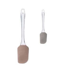 Cooking spatula, silicone + PS, transparent, 24.8 cm