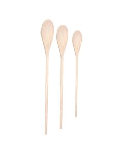 Kitchen spoon set (PK 3), wooden, natural, 25/30/35 cm