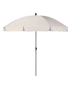 Beach umbrella, metal + polyester, beige, Dia.250xH160 cm