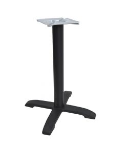 Bazament tavoline, metalik, e zezë, Dia.45xH72 cm