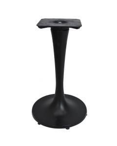 Bazament tavoline, metalik, e zezë, Dia.38xH74 cm